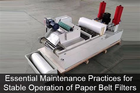 Paper Filter Maintenance