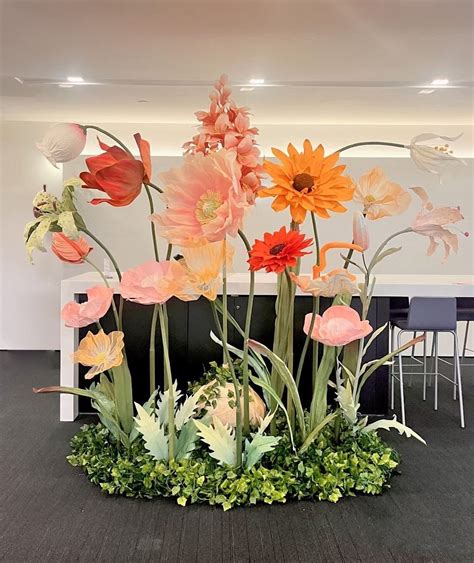 Paper Flower Display Ideas