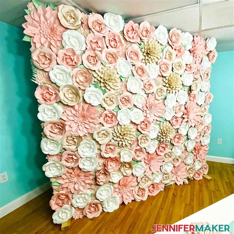 Paper Flower Wall Backdrop