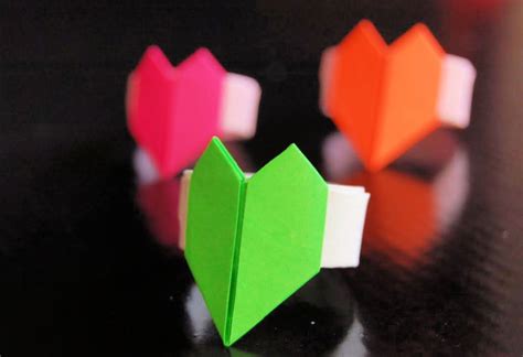 Paper Heart Ring Design