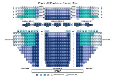 Paper Mill Seating Chart