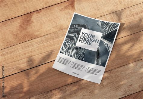 Paper On Table Mockup