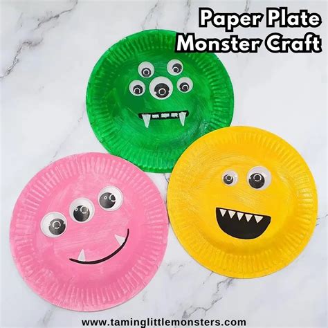 Paper Plate Monster Craft
