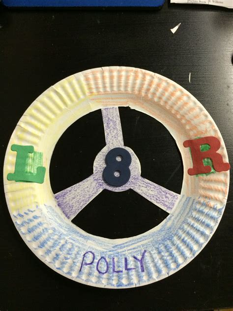 Paper Plate Steering Wheel