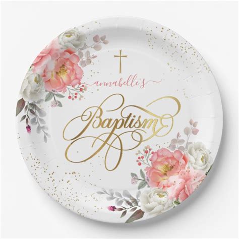 Paper Plates For Baptism