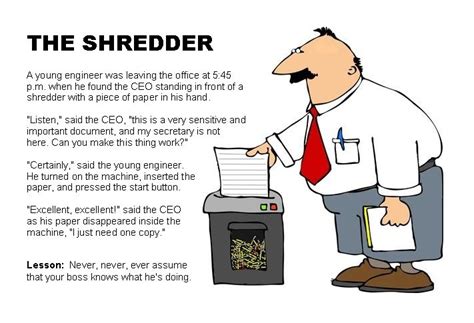 Paper Shredder Joke