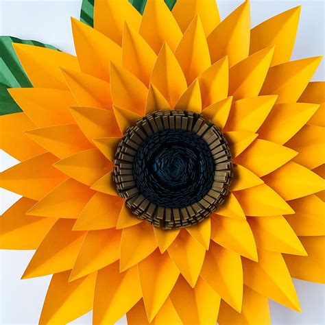 paper sunflower template free printable