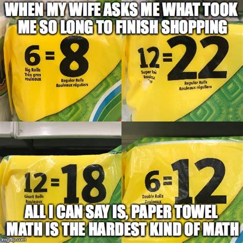 Paper Towel Math Meme