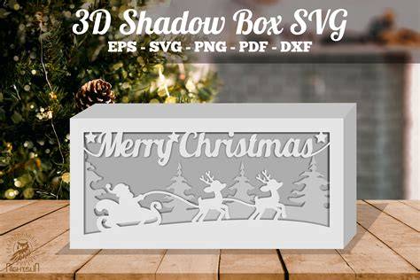 Download paper-cut-christmas-shadow-box-bundle SVG