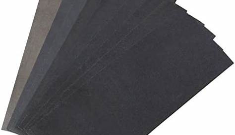 GATOR Papier abrasif imperméable, grain 400, noir, pqt5