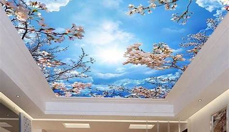 Papier peint 3d personnalisé photo plafond chambre murale