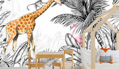 Papier peint Jungle Animals Wow Décoration
