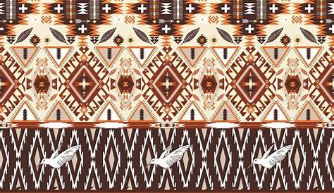 Papier peint Tribal aztèque, seamless zigzag • Pixers