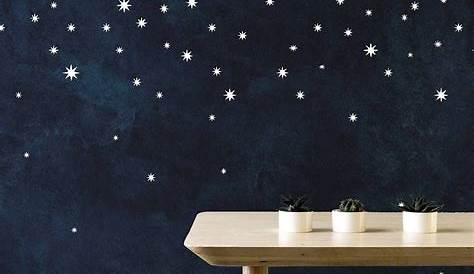 Papier Peint Bleu Nuit Etoile étoiles Via Lactea Enfants/s s