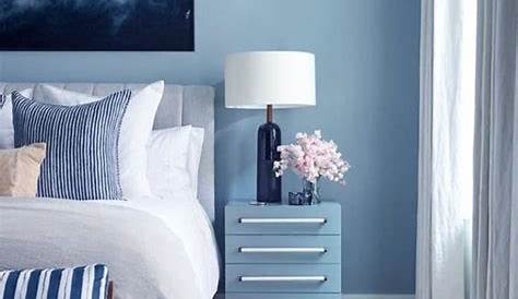 Papier peint design gris et bleu, papier peint chambre