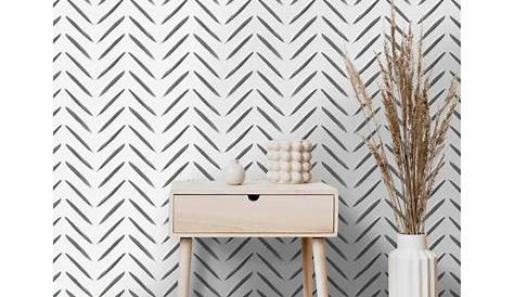 Papier peint CHEVRON Expansé sur intissé motif géométrique