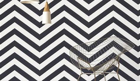 Papier Peint Chevron Noir BOIS CHEVRON NOIR BEIGE 51184809 De La