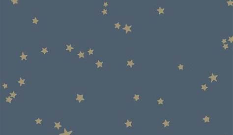 Papier Peint Etoile Doree Stars à étoiles Dorées Sur Fond Nuit