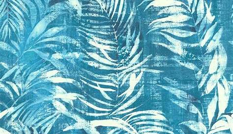 Papier Peint Feuilles Bleues Jungle Amazonie Bleu Escapade D'Ugépa
