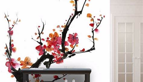 Papier Peint Fleurs Japonaises A Relief 2017 Les Dernieres Tendances