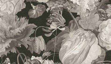 Papier Peint Grosse Fleur Noir Et Blanc s XXL Intissé EDEM 68796 Motif Floral