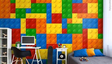 Personnalisé Photo papier peint 3D Lego briques enfants