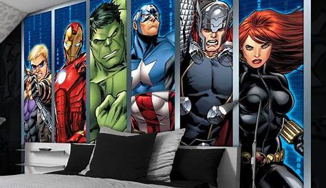 Papier Peint Marvel Photo Avengers Pour Déco De Chambre D