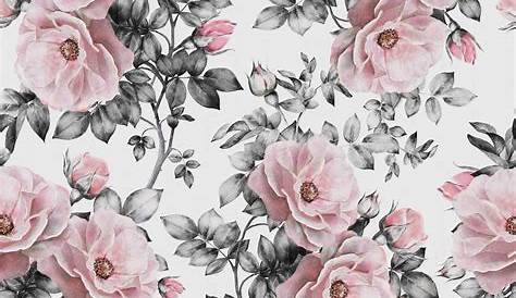 Murale en Papier Peint Fleurs Roses avec une Texture de
