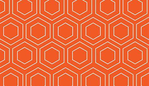 Papier Peint Motif Geometrique Orange à Cubes INSPIRATION WALL