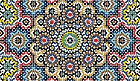 Papier Peint Motif Mosaique Textured Moroccan Pattern En Déco Marocaine