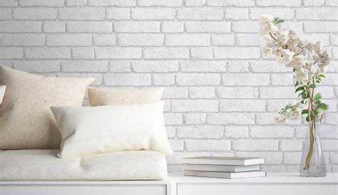 Papier Peint Mur Brique Blanc • Pixers® Nous Vivons Pour