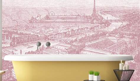Papier peint panoramique 143176 Plan de Paris monumentale