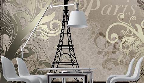 Yeda Design Papier peint Photo Paris Tour Eiffel Nuages et