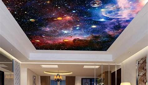 Papier Peint Plafond Galaxie Photo 3D Personnalisé De La