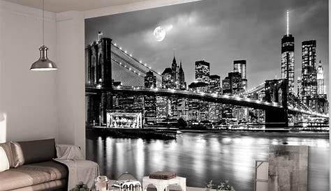 Papier peint Pont de Brooklyn au crépuscule New York