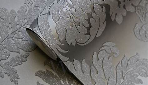 Papier peint JAMES, expansé sur intissé rayé reliefé, gris