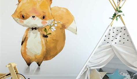 Papiers peints Renard •mur aux dimensions myloview.fr