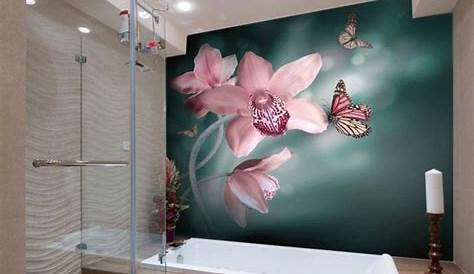 Papier peint salle de bain vinyle lessivable ZEN