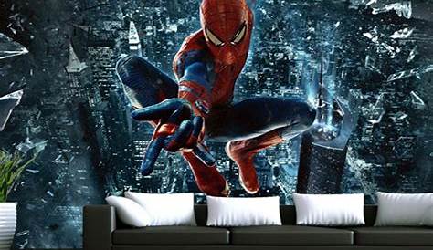 Papier Peint Spiderman 3d Acheter Pour Salles De Bains Mur De Briques