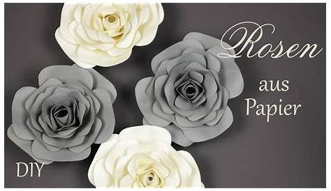 Papier Rosen Wand 3D Dekor Set Von 10 Blumen BabyDusche