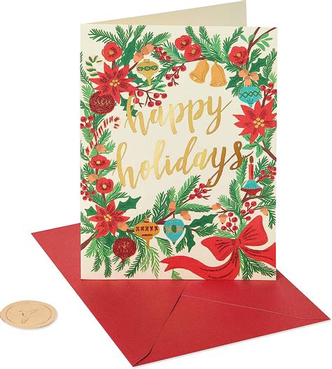 Papyrus Modern Gem Tree Boxed Holiday Cards, 8Count