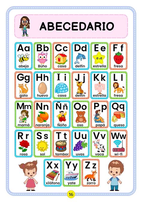 Abecedario Con Dibujos Para Imprimir Abecedario Para Colorear
