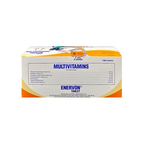 Para Saan Ang Enervon Multivitamins