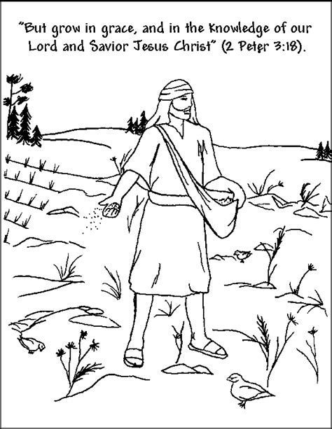 Parable of the Workers Coloring Page