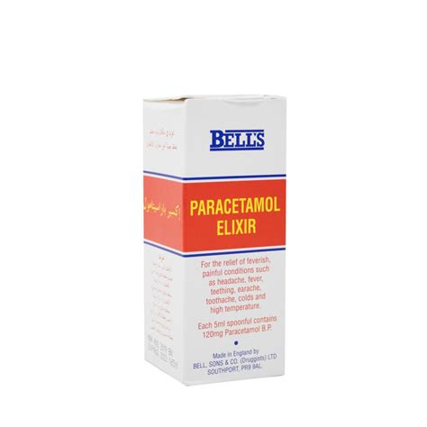 Paracetamol Elixir Storage
