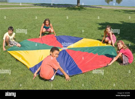 Parachute Game In Gym Class