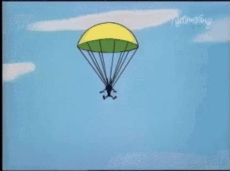 parachute landing fall gif