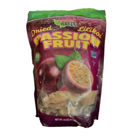 paradise green dried passion fruit