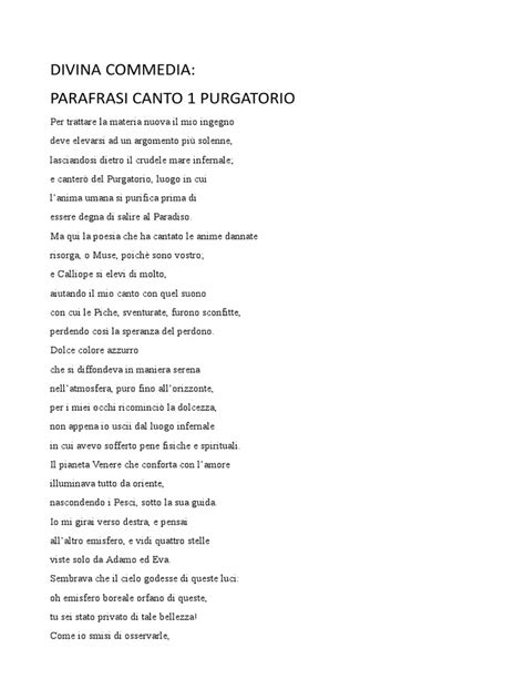 Parafrasi I Canto Purgatorio Going Viral