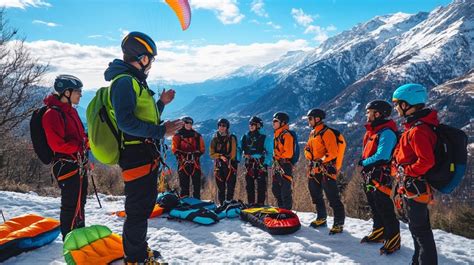paragliding briefing session